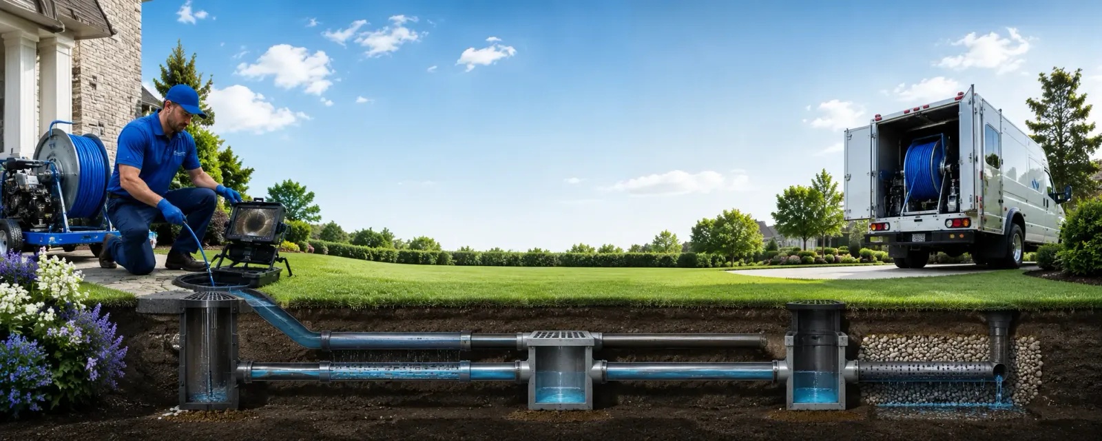 Outdoor drain cleaning information for Lillian, TX